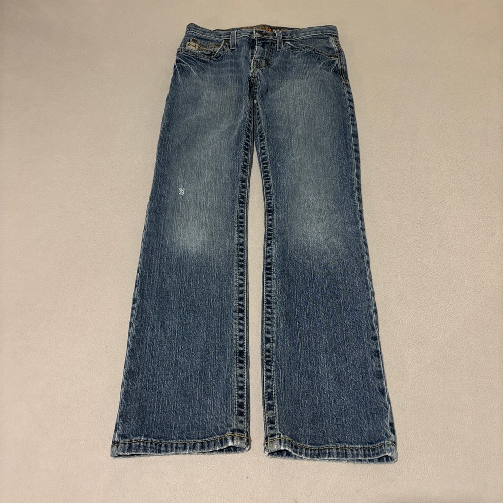 Cinch Ian Mens 28x30 Slim Fit Bootcut Jeans Medium Wash Blue Denim Workwear